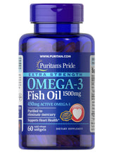 Cargar imagen en el visor de la galería, Omega 3, 1500 mg, Puritan’s Pride, 60 cápsulas
