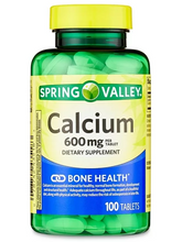 Cargar imagen en el visor de la galería, Calcio, Spring Valley, 600 mg, 100 tabletas
