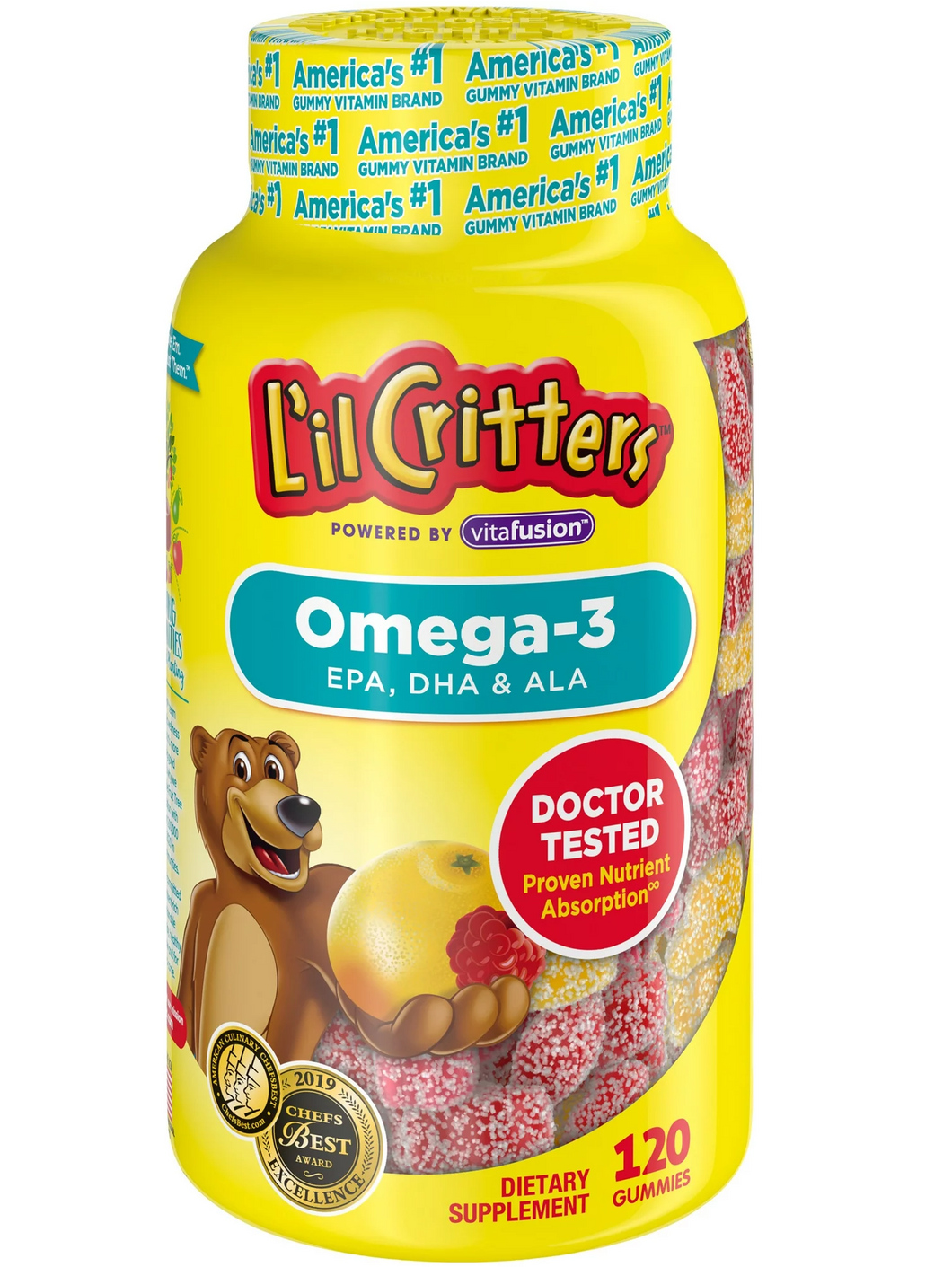 Omega 3 para niños, 120 gomitas