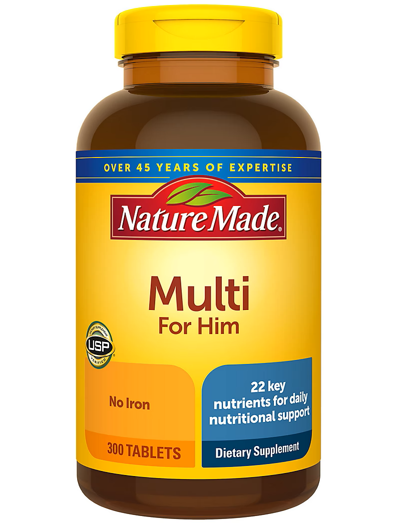 Multivitamínico para hombres, Nature Made, 300 tabletas