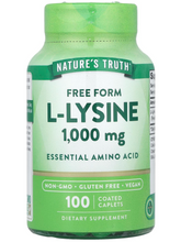 Cargar imagen en el visor de la galería, L-Lisina, 1000 mg, Nature&#39;s Truth, 100 capletas
