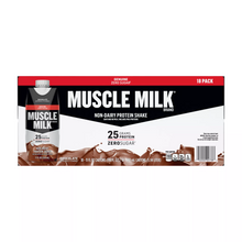 Cargar imagen en el visor de la galería, Muscle Milk, bebida nutricional SIN AZÚCAR, 25 gramos de proteína por envase, caja de 18 unidades
