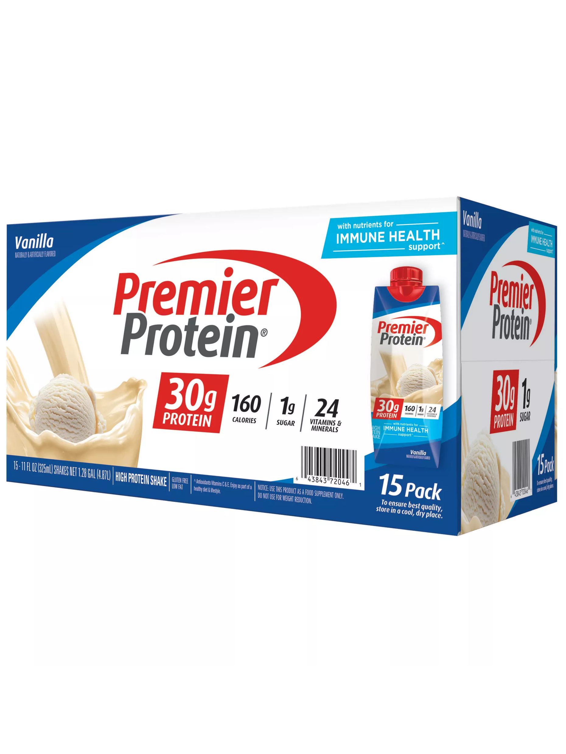 Premier Protein, 30 gramos de proteina líquida, caja de 15 envases ...