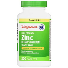 Cargar imagen en el visor de la galería, Zinc 50 mg, Walgreens, 300 capletas
