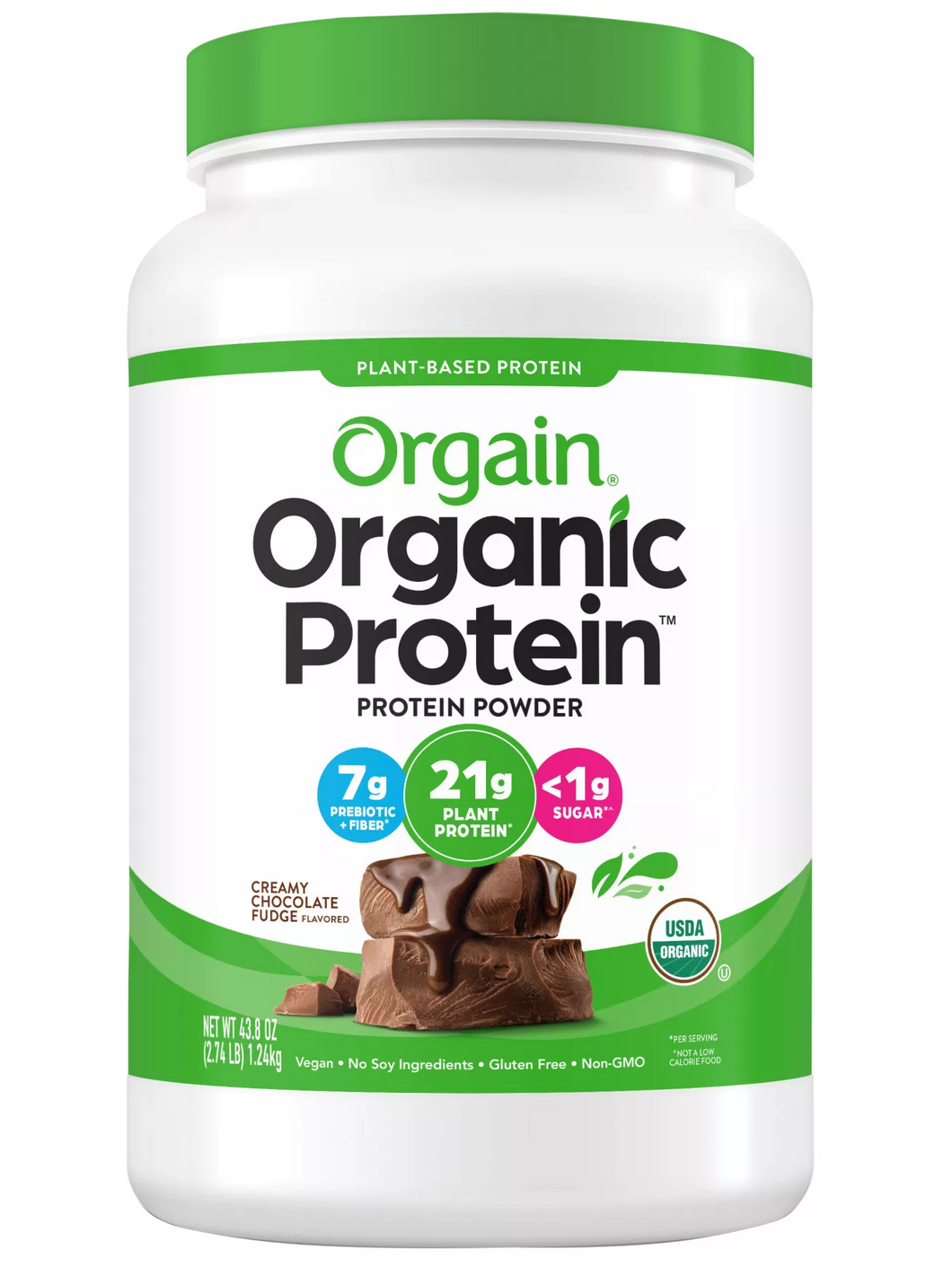 Proteína orgánica a base de plantas vegetales, vegano, bajo en carbohidratos, sin lácteos, sin gluten, sin azúcares añadidos, sin soya. Sabor chocolate,  2.74 Libras