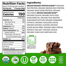 Cargar imagen en el visor de la galería, Proteína orgánica a base de plantas vegetales, vegano, bajo en carbohidratos, sin lácteos, sin gluten, sin azúcares añadidos, sin soya. 2.74 Libras
