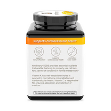 Cargar imagen en el visor de la galería, Vitaminas K2+D3, Youtheory, 120 cápsulas
