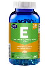 Cargar imagen en el visor de la galería, Vitamina E, 180 mg. Berkley Jensen. 500 cápsulas blandas
