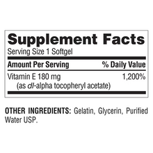 Cargar imagen en el visor de la galería, Vitamina E, 180 mg. Berkley Jensen. 500 cápsulas blandas
