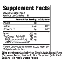 Cargar imagen en el visor de la galería, Omega 3,  Berkley Jensen, 2400 mg de aceite de pescado, 240 Cápsulas blandas
