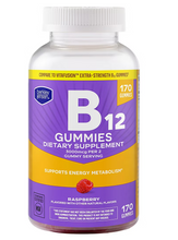 Cargar imagen en el visor de la galería, Vitamina B-12 en gomitas. Energía, metabolismo, huesos. Berkley Jensen. 3000 mg por servicio,, 170 gomitas.
