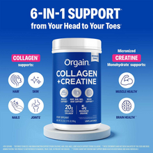 Cargar imagen en el visor de la galería, Colágeno + Creatina, Orgain® , 31.2 onzas
