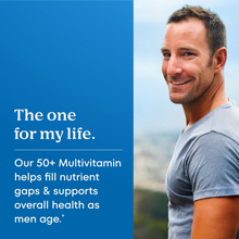 Cargar imagen en el visor de la galería, Multivitamínico One A Day Men’s 50+ Healthy Advantage para Hombres Mayores de 50 Años – 300 Tabletas | Bayer  | Apoyo a la Energía, Salud Cardiovascular y Sistema Inmunológico
