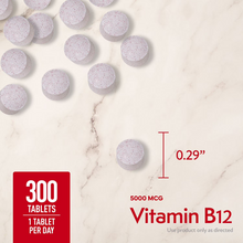 Cargar imagen en el visor de la galería, Vitamina B12, 5000, Member's Mark, 300 tabletas
