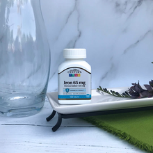 Cargar imagen en el visor de la galería, Hierro, 65 mg, 21 Century, 120 tabletas
