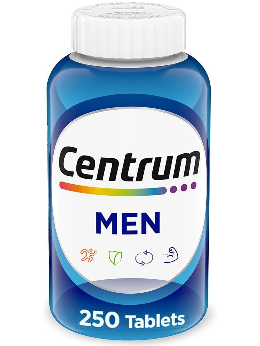 Centrum  multivitaminico para hombres: Vitaminas, Minerales. Energía, Metabolismo, Inmunidad, Músculos y Huesos. 120 tabletas