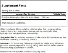 Cargar imagen en el visor de la galería, Espirulina 500 mg, Swanson, 180 tabletas
