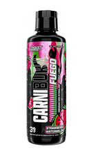 Cargar imagen en el visor de la galería, CARNIBURN FUEGO: Líquida L Carnitine 3000mg, Nutrex Quemador de grasa líquida termogénico para hombres y mujeres con MitoBurn, InnoSlim, GBBGO - Potenciador de metabolismo sin estimulantes - Fresa Sandía, 31 servicios
