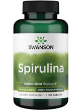 Cargar imagen en el visor de la galería, Espirulina 500 mg, Swanson, 180 tabletas
