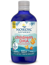 Cargar imagen en el visor de la galería, DHA para niños, Nordic Naturals, sabor naranja, 530 mg de omega-3 con EPA y DHA - Desarrollo y función cerebral - Sin OMG, 8 onzas,  96 servicios
