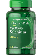 Cargar imagen en el visor de la galería, Selenio 200 mg, Puritan’s Pride, 250 tabletas
