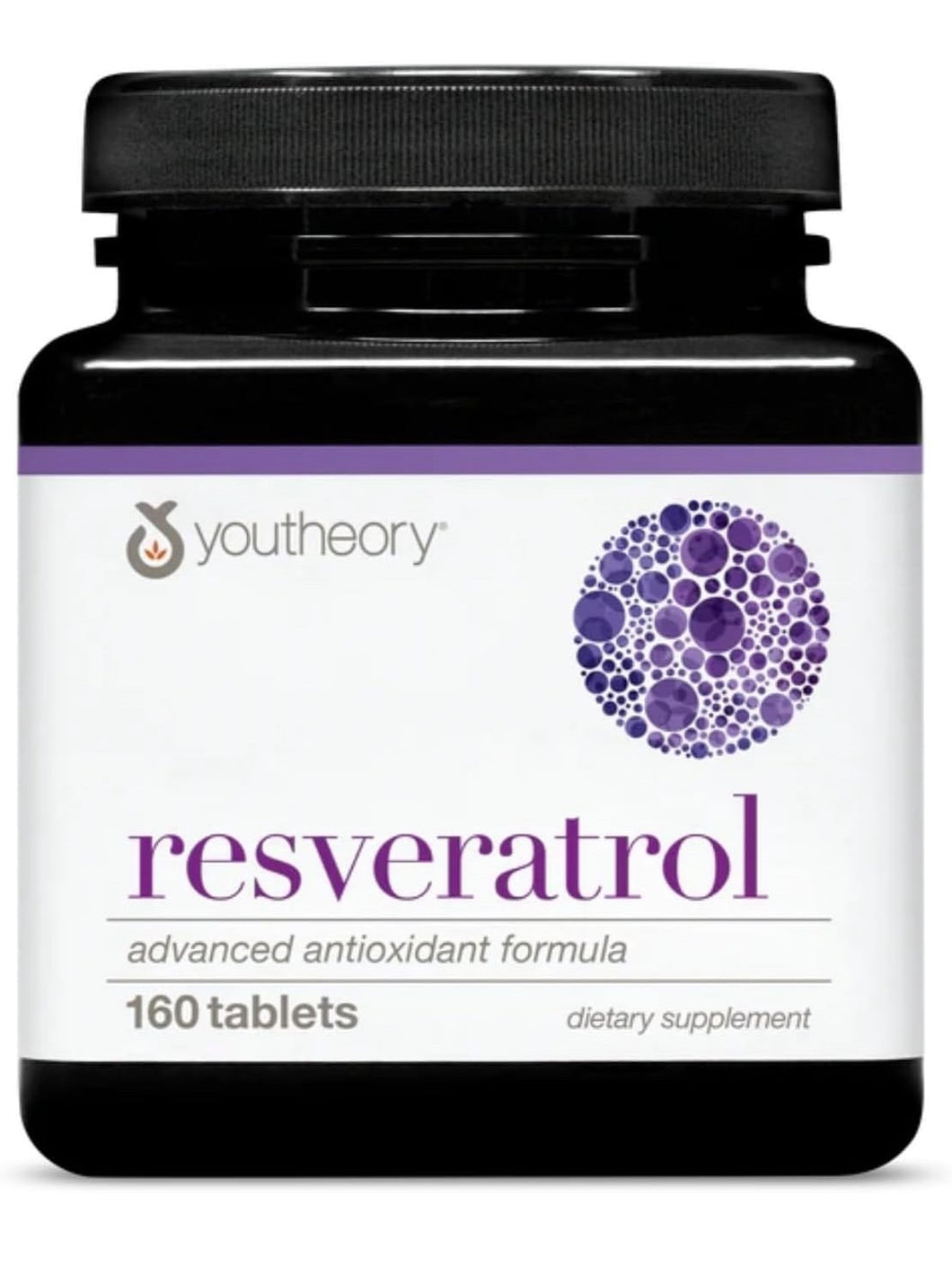 Resveratrol, 100 mg, Youtheory, 160 tabletas