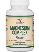 Cargar imagen en el visor de la galería, Complejo de magnesio (magnesium complex) (426 mg de magnesio elemental proporcionado por 2,300 mg de ocho formas diferentes de magnesio) MAG-8 proporciona 100% el valor recomendado 100% diario de magnesio, 180 cápsulas
