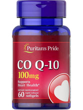 Cargar imagen en el visor de la galería, Coenzima Q10 (CoQ10) Puritan’s Pride Q-SORB 100 mg, 60 Cápsulas Blandas de Rápida Liberación | Apoyo a la Salud Cardiovascular, Energía Celular y Función Muscular
