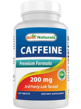 Cargar imagen en el visor de la galería, Cafeina, 200 mg, 120 tabletas
