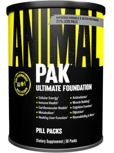 Cargar imagen en el visor de la galería, ANIMAL PAK, Envase de 30 paquetes, nueva presentación con menos pastillas por servicio. Todo en uno (Aminoácidos, Vitaminas, Enzimas y mucho mas)
