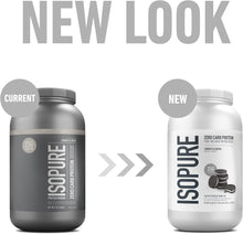 Cargar imagen en el visor de la galería, Isopure Proteína en polvo con cero carbohidratos, 100% aislado de proteína de suero, Keto Friendly, Cookies &amp; Cream, 3 Libras
