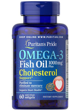 Cargar imagen en el visor de la galería, Omega 3, Puritan’s Pride, regula el colesterol, 60 cápsulas

