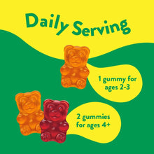 Cargar imagen en el visor de la galería, Vitamina C niños: vitamina C, D, y Zinc. Desarrollo, crecimiento y defensas. 190 gomitas L&#39;il critters

