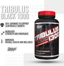 Cargar imagen en el visor de la galería, Tribulus: aumenta la testosterona, producción muscular, combate disfunción eréctil, aumenta la fertilidad. Nutrex. 1300 mg, 120 cápsulas, 60 servicios
