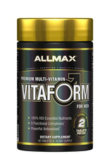 Cargar imagen en el visor de la galería, Vitaform, Mezcla masculina Virimax, antioxidantes y el 100% de la ingesta diaria recomendada de nutrientes esenciales, Formulado específicamente para hombres, 60 tabletas

