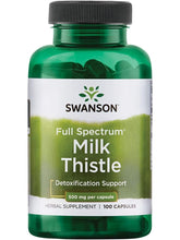 Cargar imagen en el visor de la galería, Cardo Mariano (milk thistle), Swanson, 100 cápsulas
