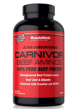 Cargar imagen en el visor de la galería, Aminoácidos de carne de res, Carnivor, enriquecidos con creatina y BCAA,  300 tabletas
