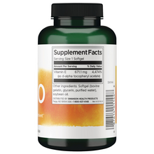 Cargar imagen en el visor de la galería, Vitamina E, 1000 IU, 670 mg, 100 softgels (cápsulas blandas)
