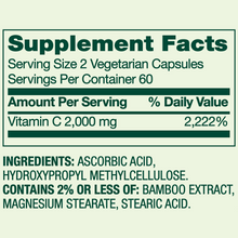 Cargar imagen en el visor de la galería, Vitamina C, 2000 mg, Spring Valley, 120 cápsulas
