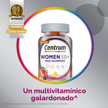 Cargar imagen en el visor de la galería, Centrum en gomitas, multivitaminico para mujer mayor de 50 años ,140 gomitas
