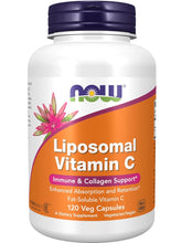 Cargar imagen en el visor de la galería, Vitamina C Liposomal, Now, 120 cápsulas
