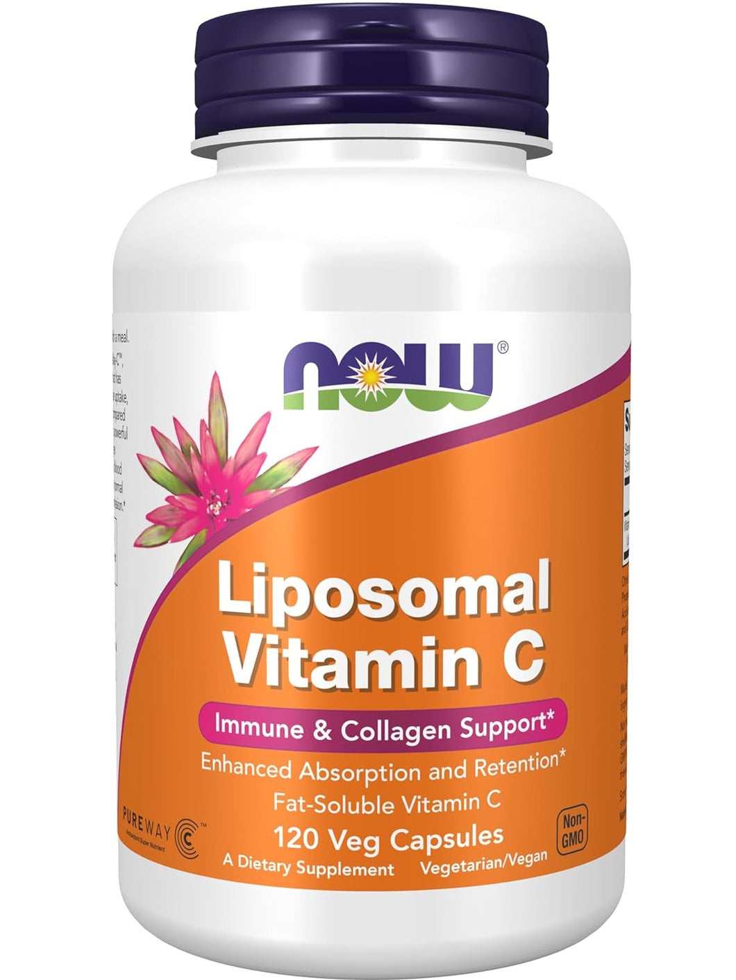 Vitamina C Liposomal, Now, 120 cápsulas