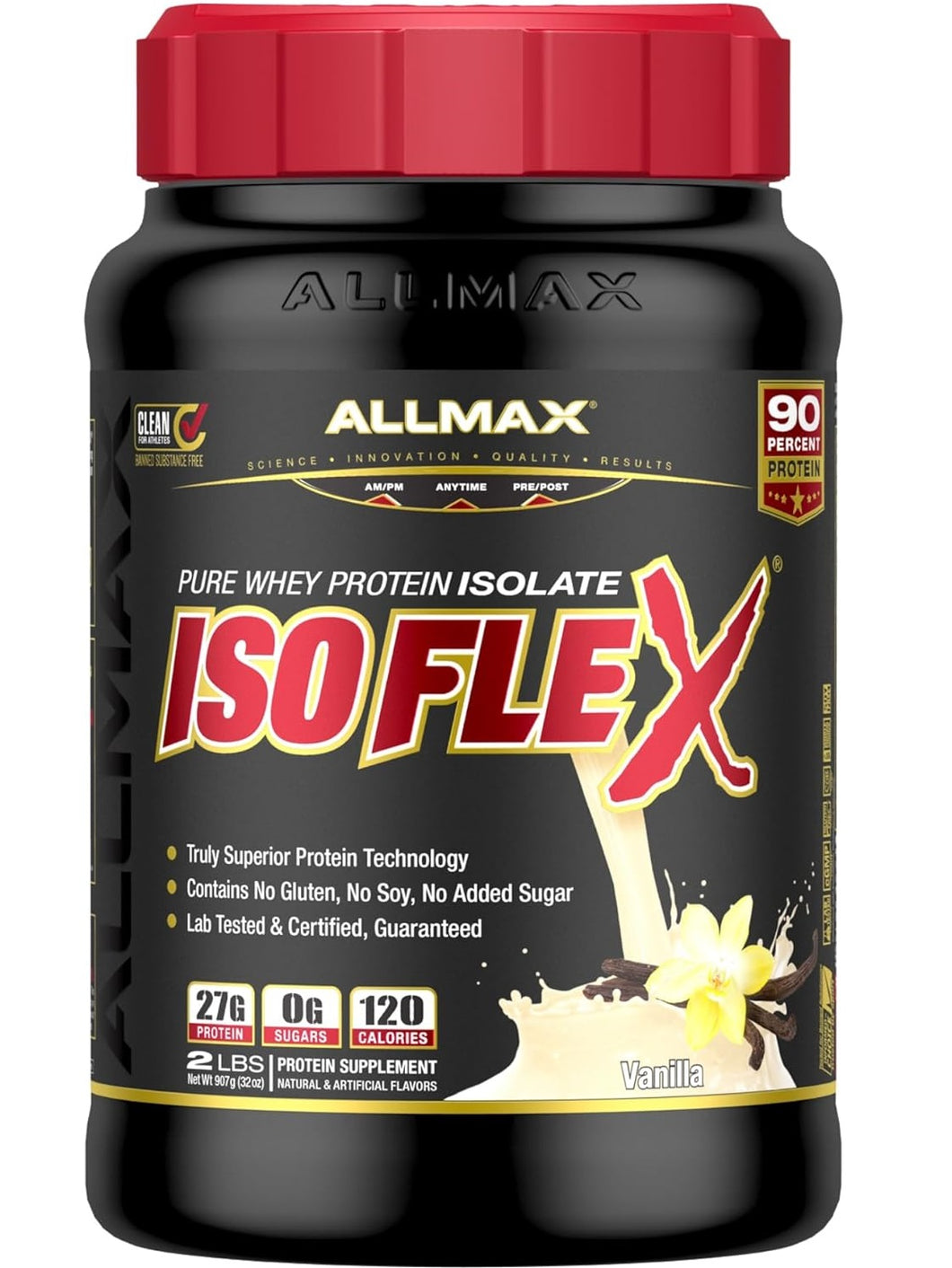 Proteína ISOFLEX,  sabor vainilla, 2 libras