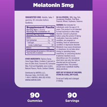 Cargar imagen en el visor de la galería, Melatonina 5 mg, NATROL, 90 gomitas
