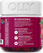 Cargar imagen en el visor de la galería, Multivitamínico para Mujeres OLLY Women's Multi con Biotina 150 mcg, 90 Gomitas, Sabor Frutos del Bosque | Vitaminas A, C, D, E, Complejo B y Ácido Fólico para la Salud Femenina
