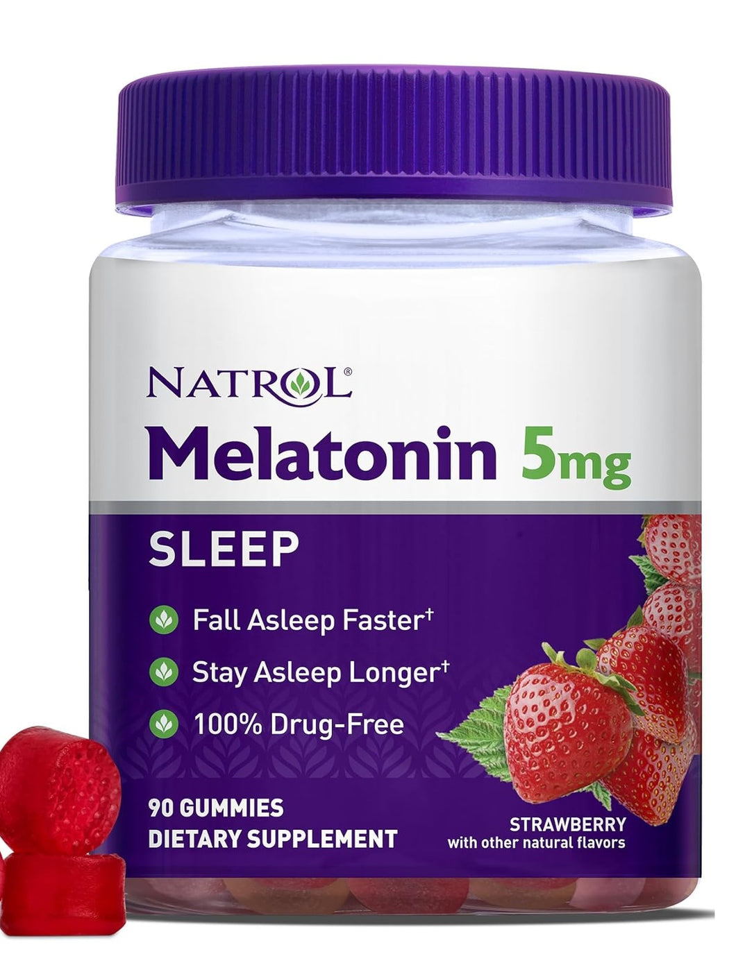Melatonina 5 mg, NATROL, 90 gomitas