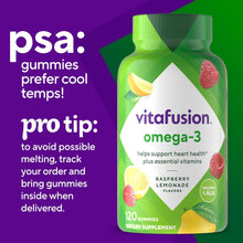 Cargar imagen en el visor de la galería, Omega 3 en gomitas, Vitafusion, 120 gomitas
