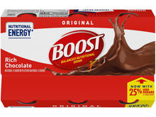 Cargar imagen en el visor de la galería, Bebida nutricional original Boost, energía equilibrada (Paquete de 6 unidades) sabor chocolate

