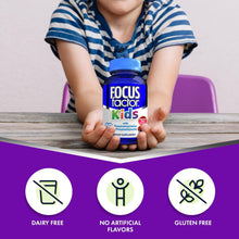 Cargar imagen en el visor de la galería, Focus Factor para niños, apoya la función cerebral, memoria, 60 tabletas masticables
