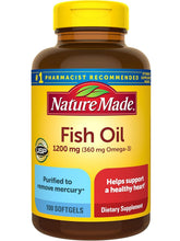 Cargar imagen en el visor de la galería, Omega 3, Nature Made, 1200 mg, 100 softgels

